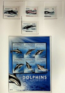 MICRONESIA Sc 824-8 NH SET+S/S OF 2009 - DOLPHINS - (JO23)