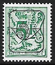 Belgium # 975 - Heraldic Lion, precancel - MNH.....{GBl46}