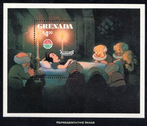 Grenada 1980 DISNEY SNOW WHITE AND THE SEVEN DWARFS s/s Perforated Mint (NH)