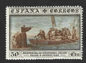 SPAIN Scott #427 Mint 30c Columbus Leaving Palos 2019 CV $5.00