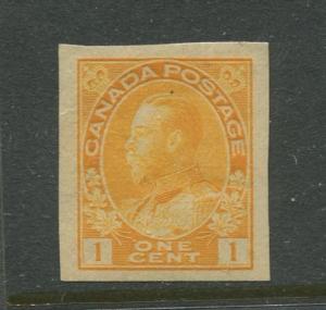 Canada  #136  MLH Imperforate  1924 KGV Single 1c Stamp