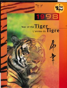 Canada Post Office Product 1998 Year of the Tiger Hong Kong+Canada Sheets VF/NH