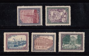 Latvia Scott #B24-B28 MH Note