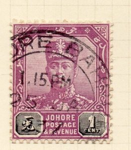 Johore 1921-36 Early Issue Fine Used 1c.