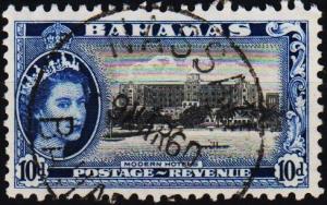 Bahamas. 1954 10d S.G.210 Fine Used