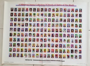 Liberia Millennial Stamp Collection Heads of State Of World 2000 (sheetlet) MNH