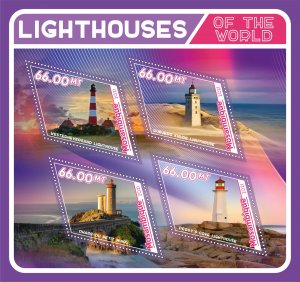 Stamps. Lighthouses 2021 year 1+1 sheets perf Mozambique