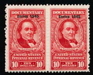 UNITED STATES R428 MINT NH F-VF PAIR $10 1945 WALKER