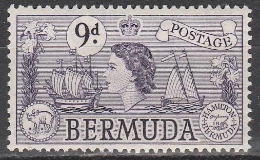 Bermuda #154 F-VF Unused  CV $7.25  (A3177)