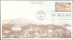 #2747 Oregon Trail Mystic FDC
