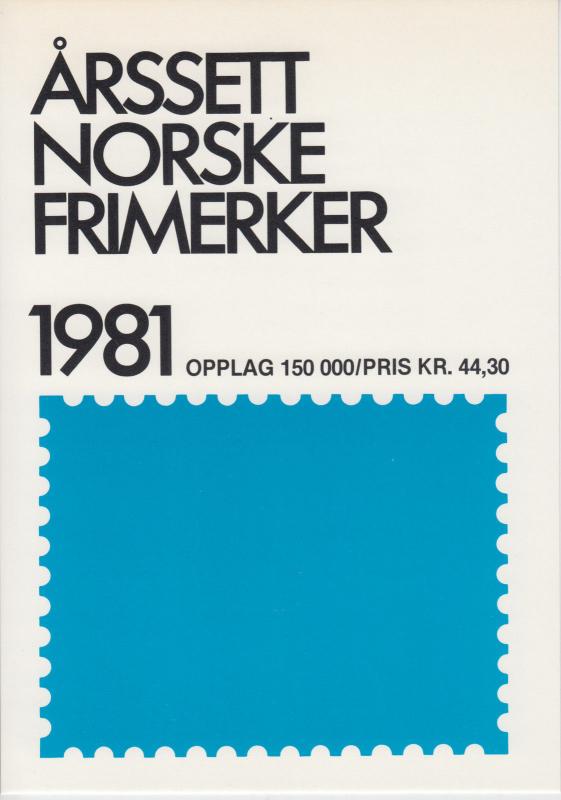 Norway, 1981 Year Set complete in Norway Post folder, fresh, VF