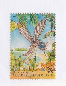 Cocos Islands    302b          used       Insects   Butterflies   Moths