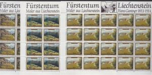 LIECHTENSTEIN, MINISHEET PAINTINGS, MNH