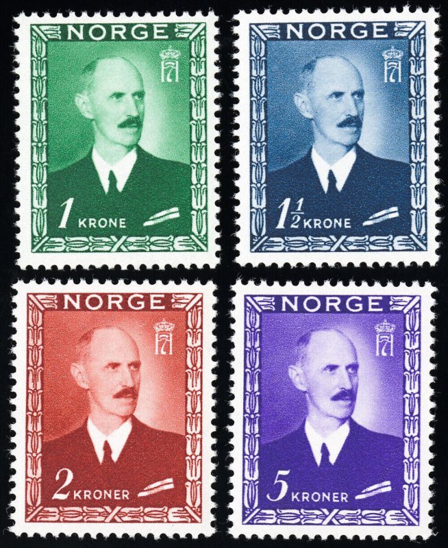 Norway Stamps # 275-8 MLH VF Scott Value $120.00