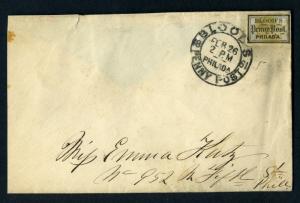 Scott #15L14 D.O. BLOOD & CO.  on Nice Cover (Stk: 15L14-1)