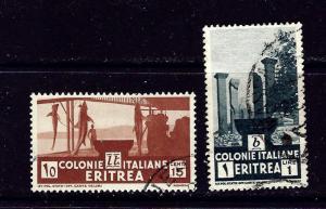 Eritrea 161 and 164 Used 1934 issues