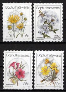 South Africa Bophuthatswana 192-195 MNH Wildflowers Plants ZAYIX 0424S0139M