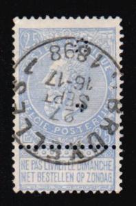 Belgium #68   perfin