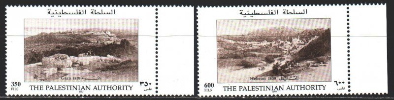 Palestine. 1997. 72-73. Historical views of cities. MNH.