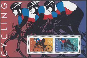 #3119 50c Cycling Souvenir Sheet 1996 Mint NH