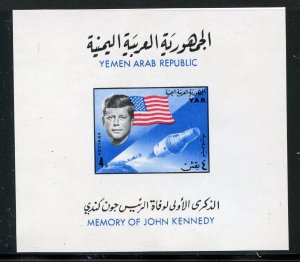 YEMEN JOHN F. KENNEDY MEMORIAL LOT SET & SOUVENIR SHEETS MINT NH