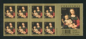 4206a Madonna and Child Christmas Booklet of 20 41¢ Stamps MNH 2007
