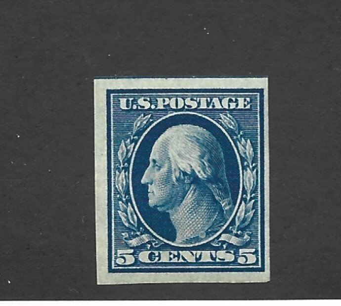 United States Scott 347 5-cent Washington imperforate Mint NH cv $50