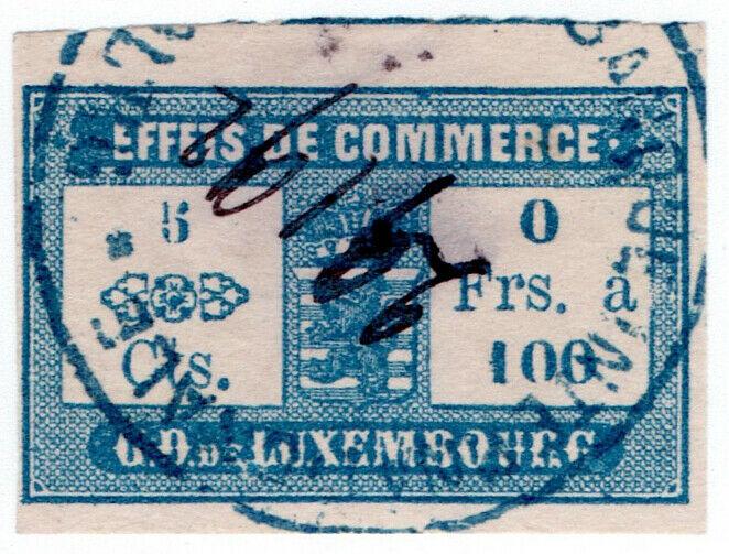 (I.B) Luxembourg Revenue : Bill of Exchange 5c (Effets de Commerce)