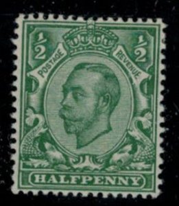 Great Britain 1911 SG322 1/2d KGV Downey head - MH - Unchecked