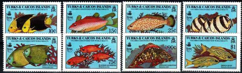 Turks And Caicos #836-43 MNH  CV $13.05 (X8217)