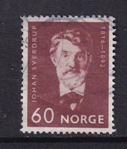 Norway #495  used  1966  Sverdrup   60o