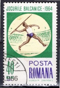 Romania; 1964: Sc. # 1655; Used CTO Single Stamp