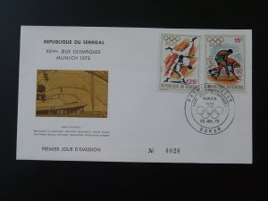 FDC Munchen olympic games Senegal 1972