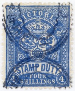 (I.B) Australia - Victoria Revenue : Stamp Duty 4/- (1909)