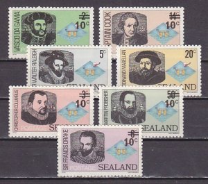 Estonia, sealand Local, Explorers issue as Columbus, Ct. Cook and others. ^