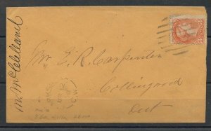 8 BAR KILLER CLARKSBURG MR 12 1878 Small Queen cover Canada