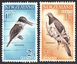 New Zealand Scott B59-60 complete set F to VF used. Lot #B.  FREE...