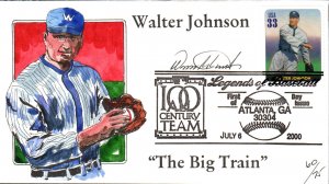 #3408i Walter Johnson Wild Horse FDC