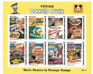 Guyana 1993 Vintage Donald Duck Sheet Sc 2773 MNH C2