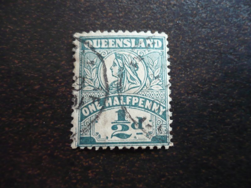 Stamps - Queensland - Scott# 124 - Used Single Stamp