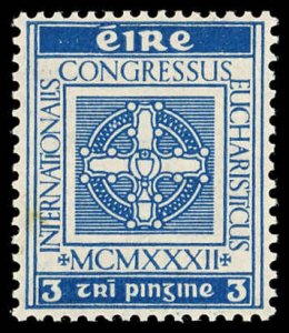 IRELAND Sc 86 Mint VLH  - 1932 3p - Eucharistic Cong