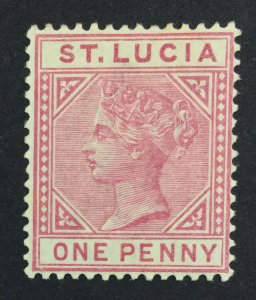 MOMEN: ST LUCIA SG #32 1883-6 MINT OG H £55 LOT #225840-5300