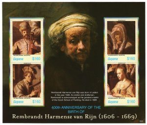 GUYANA - 2006 - Rembrandt - Perf Min Sheet - Mint Never Hinged