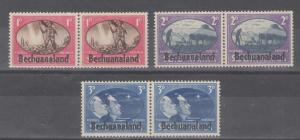 Bechuanaland 1945 Peace Issue Scott # 137 - 139 MH