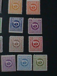 ​AUSTRIA-1945 SC#4N1-17  A.M.G. MILITALY STAMPS-MNH COMPLETE SET RARE VF