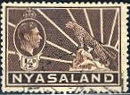 Nyasaland; 1942: Sc. # 54A: O/Used Single Stamp