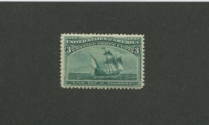 United States Postage Stamp #232 Mint Never Hinged VF Cat. Value $160.00