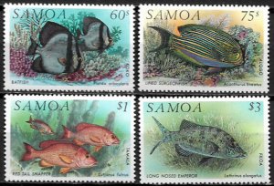 Samoa #819-22 MNH Set - Fish - Marine Life