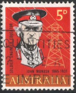 Australia SC#390 5d Birth Centenary of Sir John Monash (1965) Used