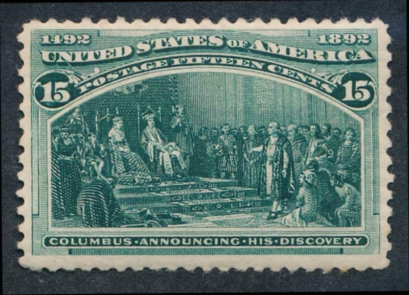 UNITED STATES US 238 MINT VF NEVER HINGED NH15c COLUMBIAN